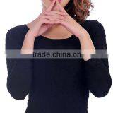 Custom Slim Fit Round Neck Long-sleeved Clothing Ladies Seamless Printing T-shirt thumbnail-3