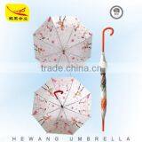 Kids Safty Cheap Umbrella With Curved Handle With Printing Pattern thumbnail-4