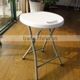 Blow Moulded Strong and Durable 45H Metal Leg Folding Garden Stool thumbnail-3