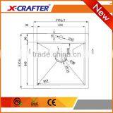 Pro CNC Welding Process Overmount Fancy Single Bowl Kitchen Sink thumbnail-2