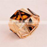 Fashion Jewelry 2016 Geometric Zinc Alloy Rose Gold Plated Leopard Bangle Bracelet thumbnail-2