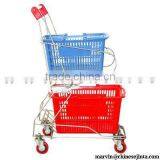 Trolley with basket,basket cart,shopping trolley