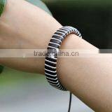 2016 Handmade Rope Bangle Cow Leather Bracelet For Couples thumbnail-5