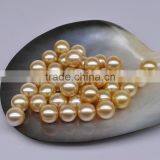 Saltwater 5--7mm Deep Golden Broome South Sea Loose Pearls thumbnail-3