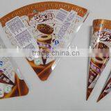 Food Grade Laminated Aluminum Foil Cone Paper For Packing Ice Cream thumbnail-2