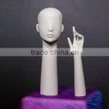 Abstract Wooden Mannequin Head for Hat Display,water Transfer Printing Surface