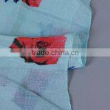 Printe Flower Winter Muslim Viscose Pattern Printe Floral Long Hijab Hijab Scarf Scarves Wrap Headband Shawls thumbnail-5