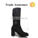 Brand quality suede women over knee high heel boots 2015