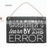 Natural Slate Stone Home and Garden Hanging Ornament thumbnail-3