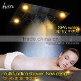 Newest Embeded Ceiling Mounted Rainfall Showerhead Faucet Shower Set, 304sus Multiple Function LED Mixer Shower Faucet thumbnail-2