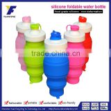 OEM Silicone foldable water bottle 500ml