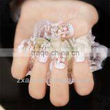 Hot Fashion Shining White Lace Nail Wraps Bling 2D Nail Wraps UV Gel Nail Sticker thumbnail-5