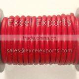 Stitched Leather Cords Red