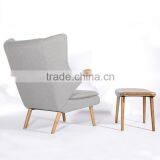Hotel Project Danish Furniture Papa Bear Chair With Ottoman thumbnail-6