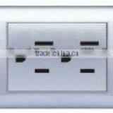 Beautifull Wall Switch and Socket,usa Style 15a Twins Socket thumbnail-1