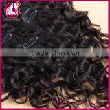 Deep Wave Clip In Human Hair Extensions 100g Full Head Brazilian Virgin Human Hair Clips Ins Extension African American thumbnail-5