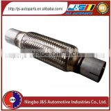 1.77``x8`` / 45mmx200mm stainless steel exhaust flexpipe with inter lock and nipple 2 cuts