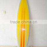 2014 Seasonal Popular & Hot Selling !~size 5'8--10'sunshine Model Surfboards/pure Yellow With Stripe Fishsurf Board