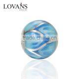 2016 Wholesale Bule Enamel 925 Silver Charm Bracelets AMLD001B thumbnail-1