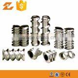 Co-rotation Twin Screw Element and Segmented Barrel for Plastic Extrusion Machine