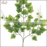 Cheap Factory Wholesale Fabric Decorative Artificial Green Grape Branches and Leaves/leaf thumbnail-4