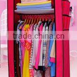 Strong capacity small size folding steel or iron wardrobe design (FH-CM0507)
