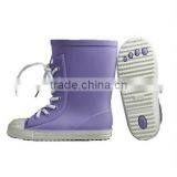 Kids Non-slip Outsoles With Shoes Lace Flexible PVC Boots thumbnail-5