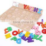 English Alphabet Board Wood Toys Wooden Toys Jigsaw Puzzle 3d Education Preschool Toys For Children thumbnail-3