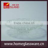 13"Europe Style Crystal Glass Compote and Glass Fruit Tray and Salad thumbnail-1