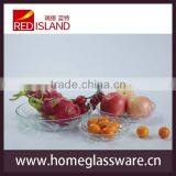 8 Inch Fresh Fruit Salad Glass Plate thumbnail-1