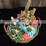 2016 New Creative Hanging Wicker Basket Handmade Crafts Wicker Flower Pot thumbnail-3