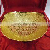Indian Wedding Return Gift Item Very Pretty Gold Plated Brass Bowl thumbnail-4