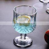 Diamond Embossed Glass Goblet For Beer Wine Shot. thumbnail-5