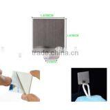 4 Pieces Stainless Steel 3M Adhesive Wall Hooks thumbnail-3