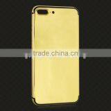 New Gold/rose Gold/platinum Back Cover for IPhone 7 Plus Mirror Gold Housing thumbnail-1
