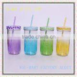HOT SELLING 550ml Glass Juice Bottle With Straw thumbnail-3