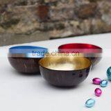 High Quality Eco Friendly Vietnamese Lacquer Natural Inside Outside Color Coconut Bowl thumbnail-1