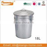 White Powder Coating Iron Metal Compost Bucket With Lid thumbnail-6