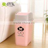 Emc Plastic Trash Cans With Cover, Indoor Plastic Waste Bins With Cover thumbnail-3
