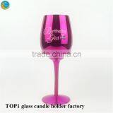 Handcrafted Votive Festive Glass Goblet Candle Stand thumbnail-6