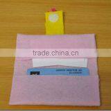 Best Selling Products Low Price Cute Fabric Case Credit Card Wallet Cotton Felted Phone Pocket With Pink Flowers for Girls Women thumbnail-2