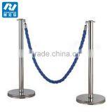 2pcs Black Steel Crowd Control Stanchion thumbnail-2