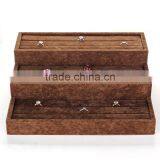 2016 Hand Made Three Layers Countertop Ring Display Case Customized thumbnail-2