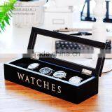 Personalized Logo Printed Watch Wooden Box Storage With 10 Grids thumbnail-4