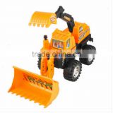 Black Orange Plastic Digger Car Machinery Truck Toy for Children