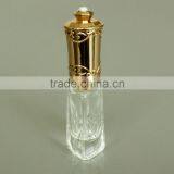7ml Clear Glass Nail Polish Bottle With Gold Diamond Brush Cap, Wholesale Bottles of Nail Polish thumbnail-3