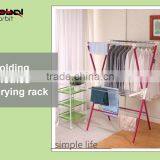 Folding Outdoor Metal Space Saver Hanger Clothes Drying Rack thumbnail-3