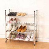 Simple Design Easy to Assembled Stainless Steel 2 Tier Metal Shoe Rack thumbnail-4
