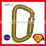Steel Stainless With D Type Twist Lock Rescue Carabiner Hook thumbnail-3