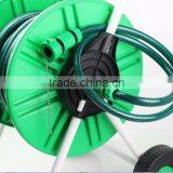 BERRYLION 20m Flat Garden Hose Reel With Wheels for Watering Flowers and Cars